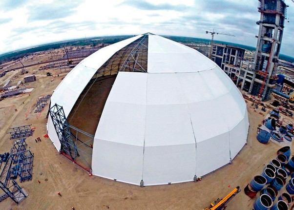 Domo Pacasmayo Área Cubierta: 12,271m² - Volumen: 62,500m³