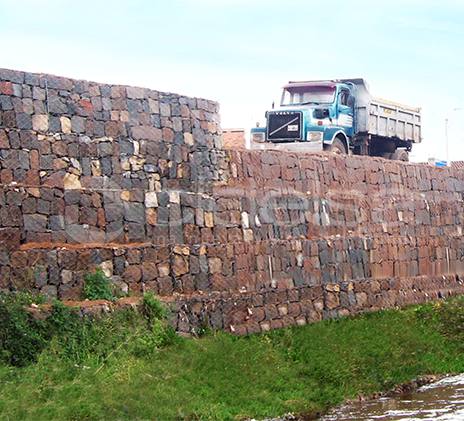 gavion para control de talud de carretera